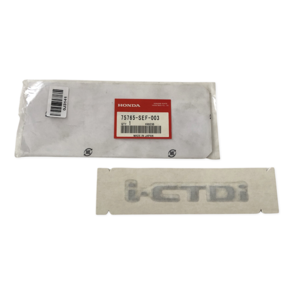 Emblema Hayon I-CTDi Oe Honda 75765SEF003